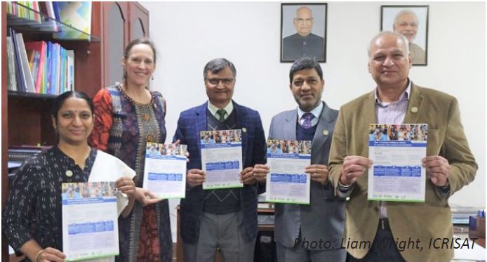 (Left to Right) Dr S Anitha, Joanna Kane-Potaka, Prof Ramesh Chand, Dr Ashok Dalwai and Dr Raj Bhandari at the release of the study’s findings in New Delhi.