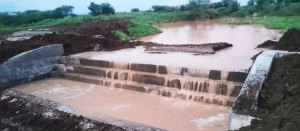 Check dam in the village. Photo: ICRISAT